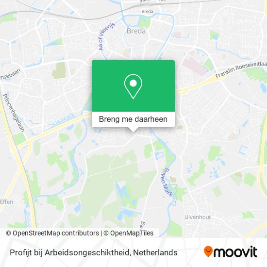 Profijt bij Arbeidsongeschiktheid kaart