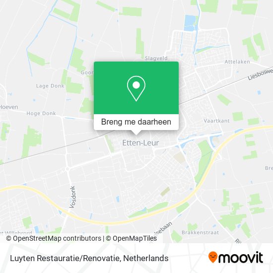 Luyten Restauratie/Renovatie kaart