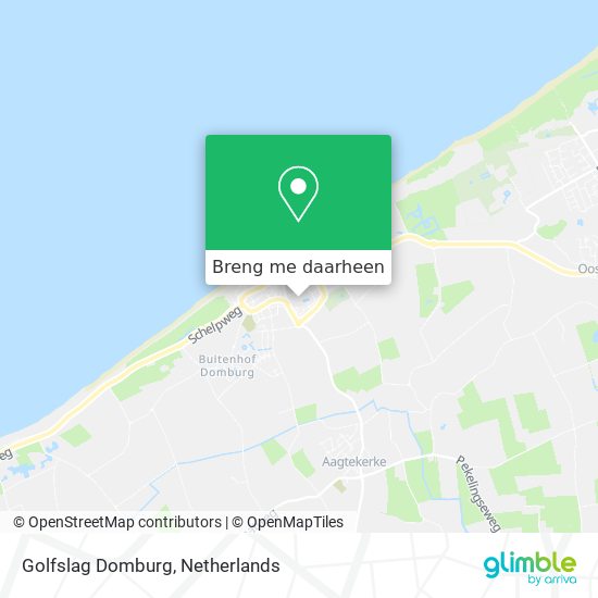 Golfslag Domburg kaart