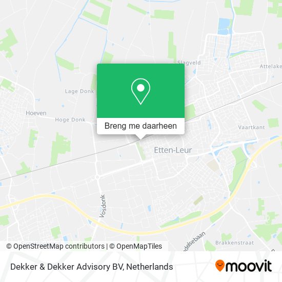 Dekker & Dekker Advisory BV kaart