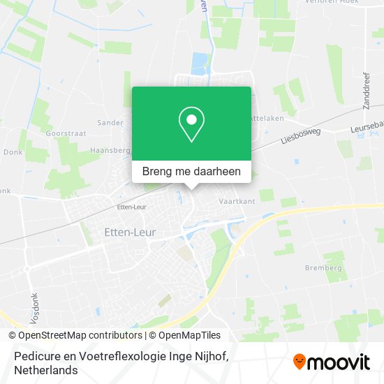 Pedicure en Voetreflexologie Inge Nijhof kaart