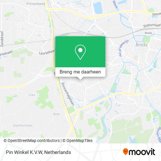 Pin Winkel K.V.W kaart