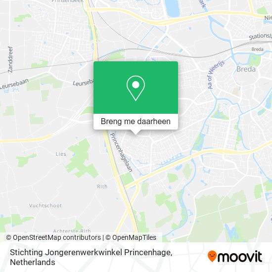 Stichting Jongerenwerkwinkel Princenhage kaart