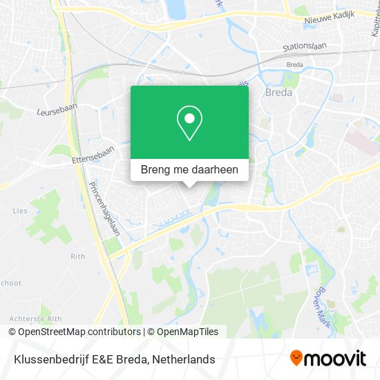 Klussenbedrijf E&E Breda kaart