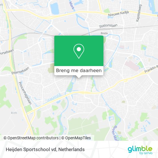 Heijden Sportschool vd kaart