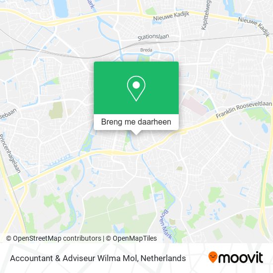 Accountant & Adviseur Wilma Mol kaart