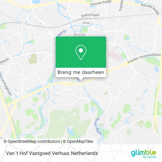 Van 't Hof Vastgoed Verhuur kaart