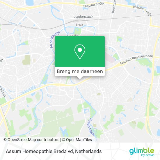 Assum Homeopathie Breda vd kaart