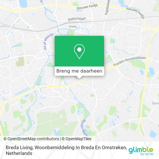 Breda Living, Woonbemiddeling In Breda En Omstreken kaart