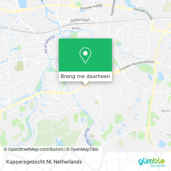 Kappersgezocht.Nl kaart