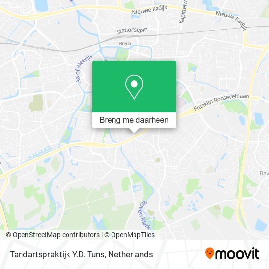 Tandartspraktijk Y.D. Tuns kaart