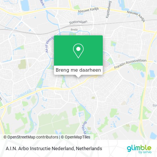 A.I.N. Arbo Instructie Nederland kaart