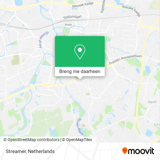 Streamer kaart