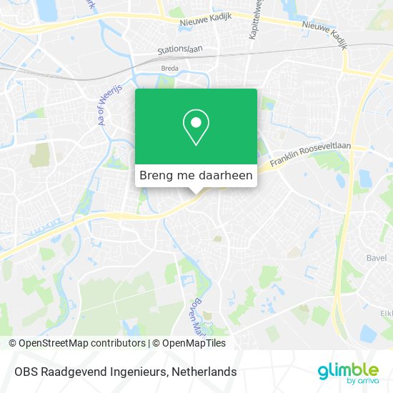 OBS Raadgevend Ingenieurs kaart