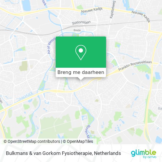 Bulkmans & van Gorkom Fysiotherapie kaart