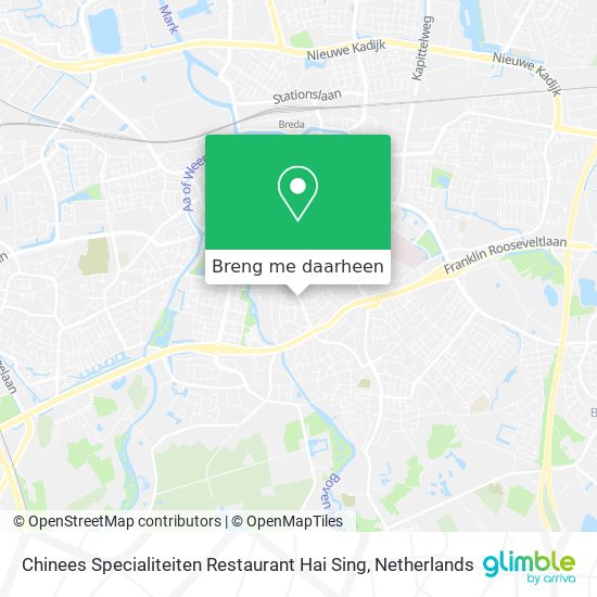 Chinees Specialiteiten Restaurant Hai Sing kaart