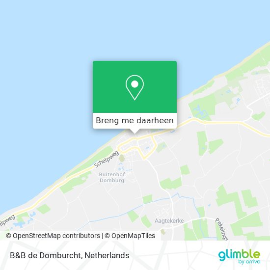 B&B de Domburcht kaart