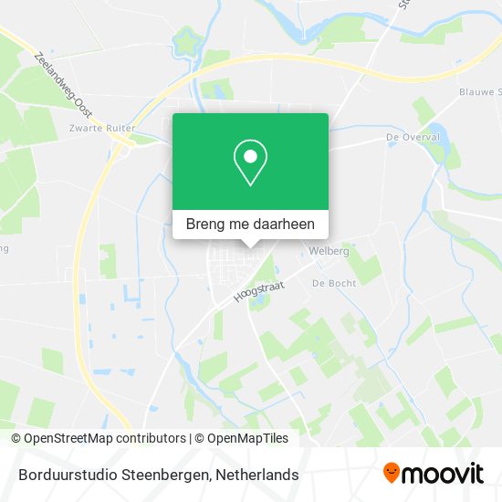 Borduurstudio Steenbergen kaart