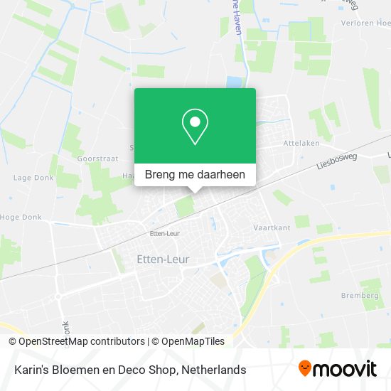 Karin's Bloemen en Deco Shop kaart