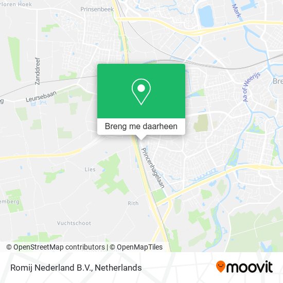 Romij Nederland B.V. kaart
