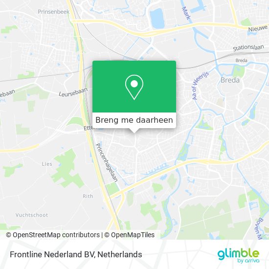 Frontline Nederland BV kaart