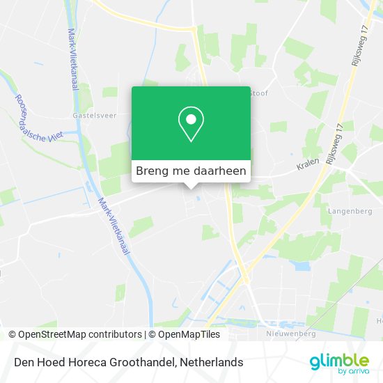 Den Hoed Horeca Groothandel kaart