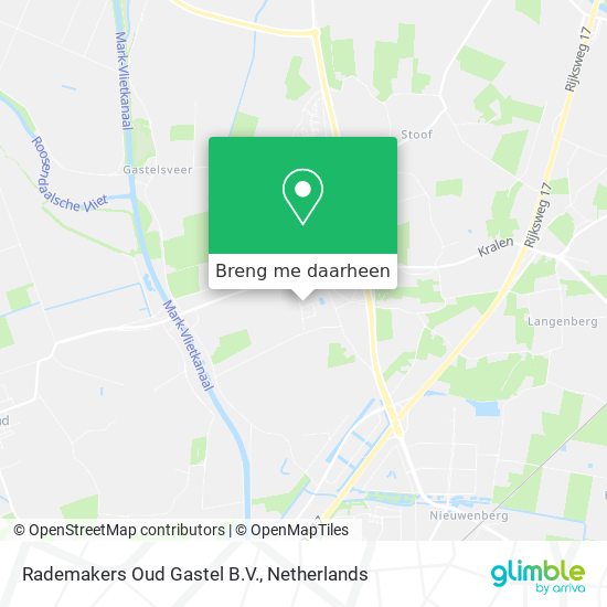 Rademakers Oud Gastel B.V. kaart