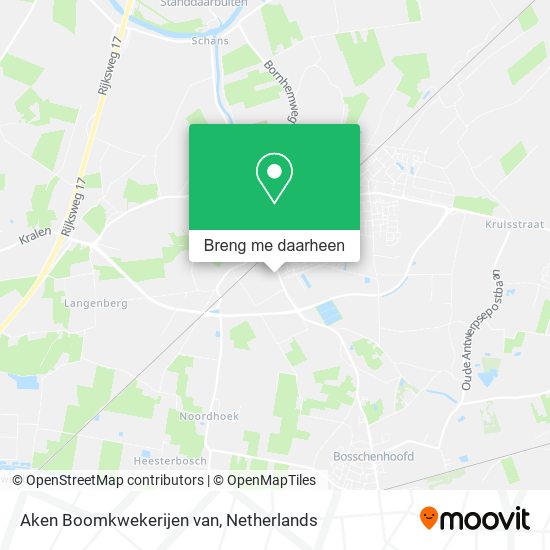 Aken Boomkwekerijen van kaart