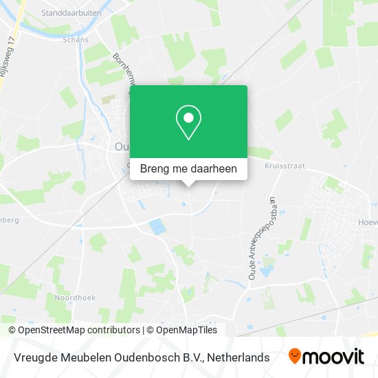 Vreugde Meubelen Oudenbosch B.V. kaart
