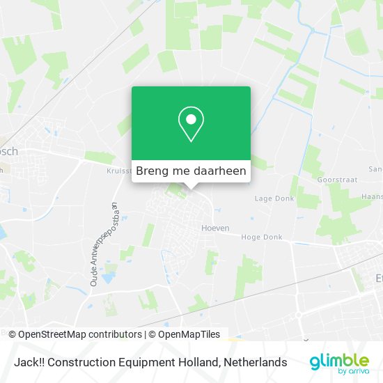 Jack!! Construction Equipment Holland kaart