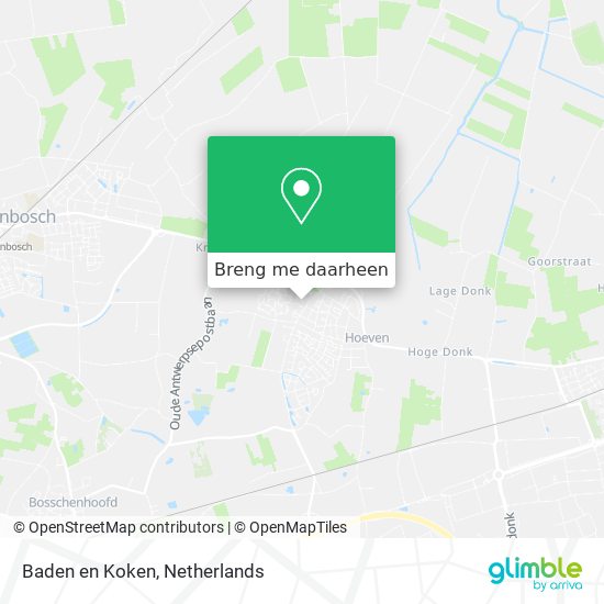 Baden en Koken kaart