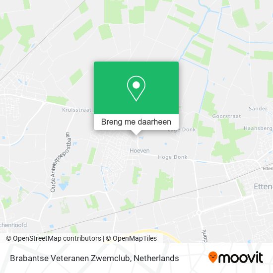 Brabantse Veteranen Zwemclub kaart