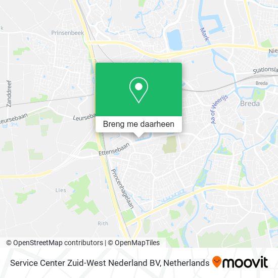 Service Center Zuid-West Nederland BV kaart