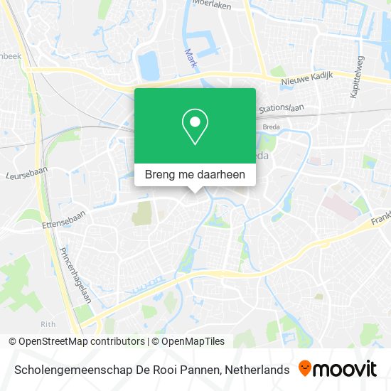 Scholengemeenschap De Rooi Pannen kaart