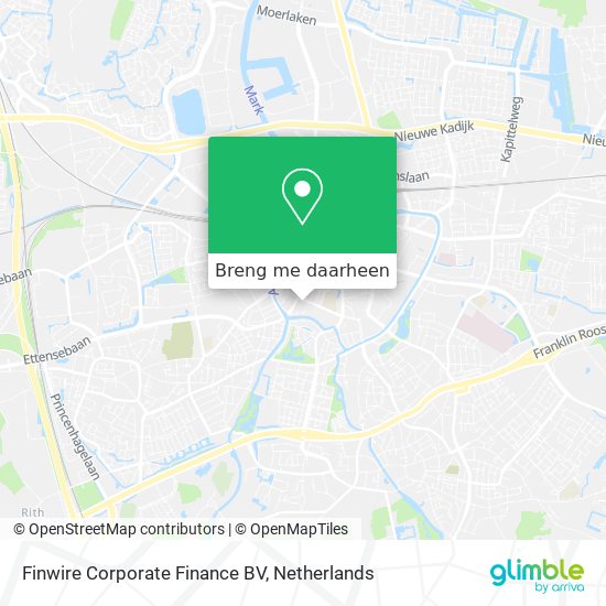 Finwire Corporate Finance BV kaart