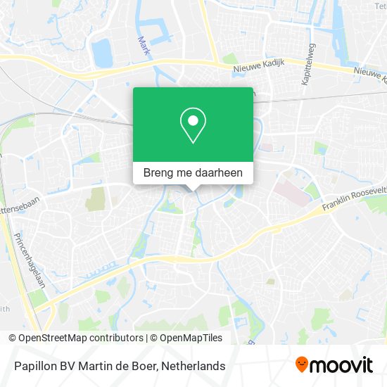 Papillon BV Martin de Boer kaart