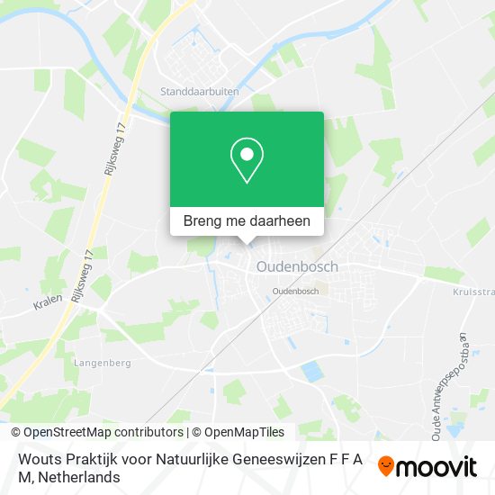 Wouts Praktijk voor Natuurlijke Geneeswijzen F F A M kaart