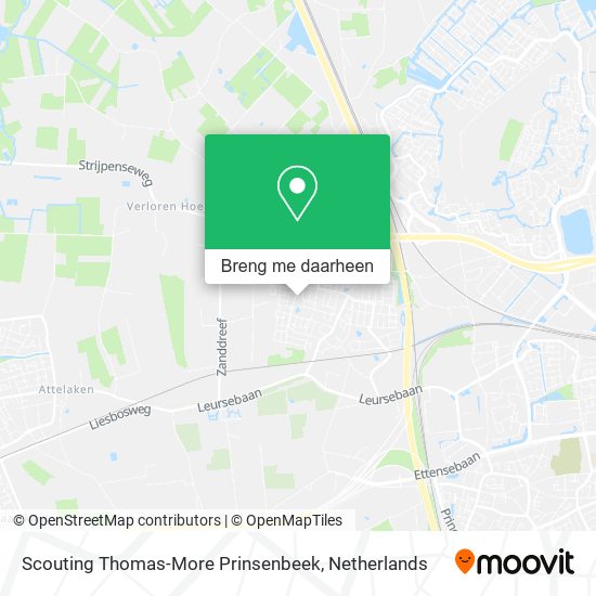 Scouting Thomas-More Prinsenbeek kaart