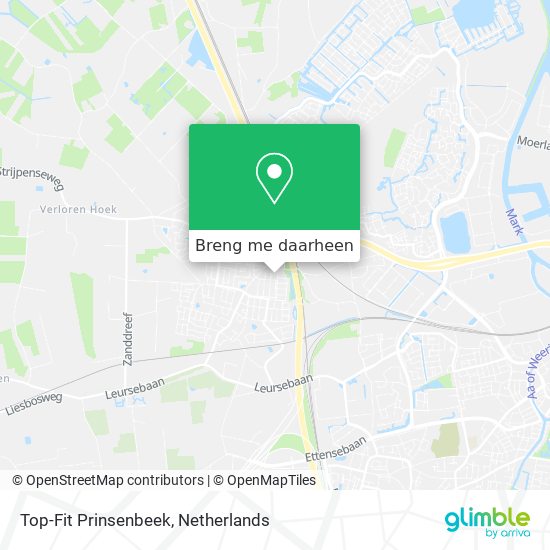 Top-Fit Prinsenbeek kaart