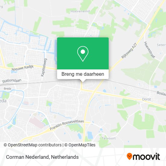 Corman Nederland kaart