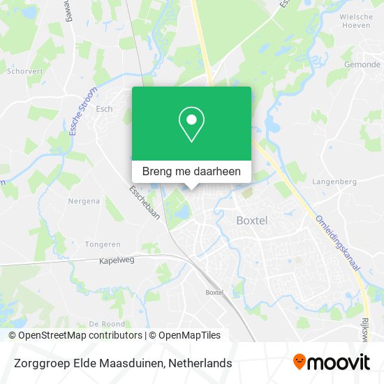 Zorggroep Elde Maasduinen kaart