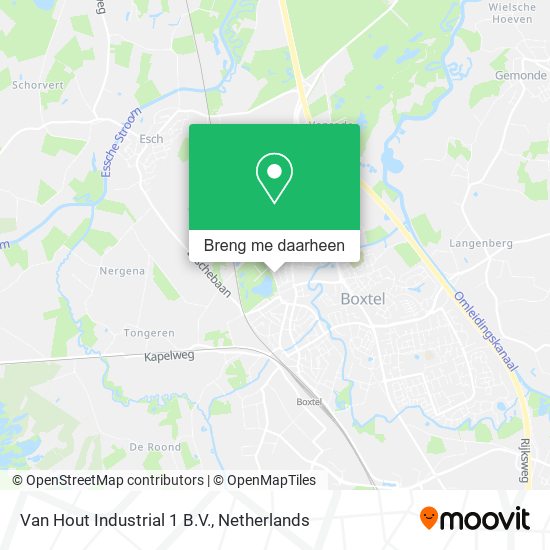 Van Hout Industrial 1 B.V. kaart