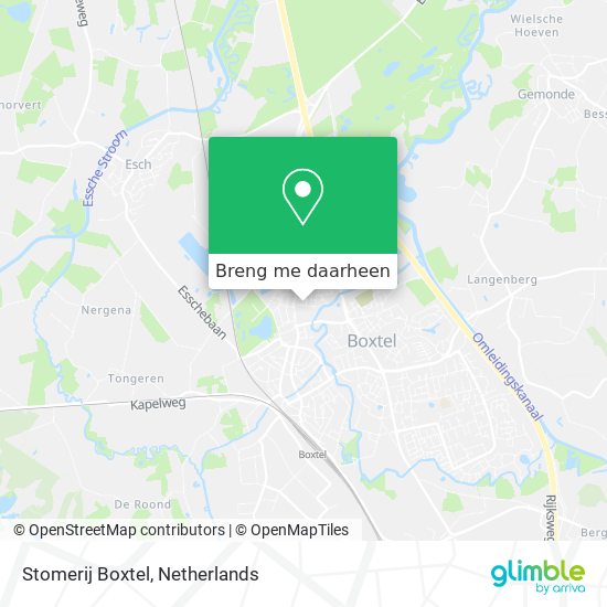 Stomerij Boxtel kaart