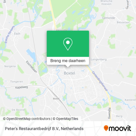 Peter's Restaurantbedrijf B.V. kaart