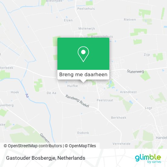 Gastouder Bosbergje kaart