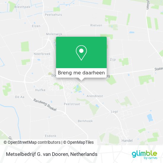 Metselbedrijf G. van Dooren kaart