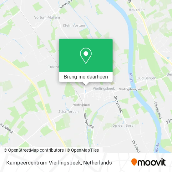 Kampeercentrum Vierlingsbeek kaart