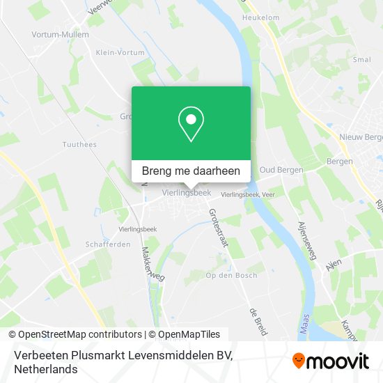 Verbeeten Plusmarkt Levensmiddelen BV kaart