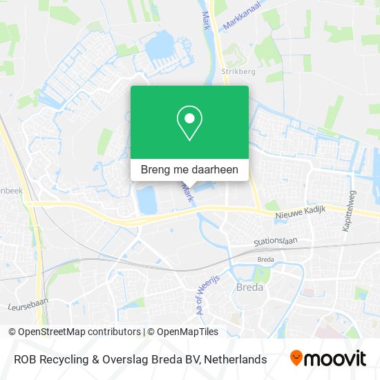 ROB Recycling & Overslag Breda BV kaart