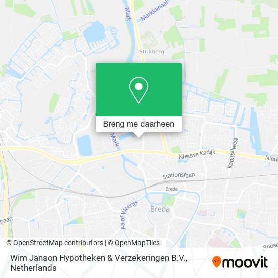 Wim Janson Hypotheken & Verzekeringen B.V. kaart